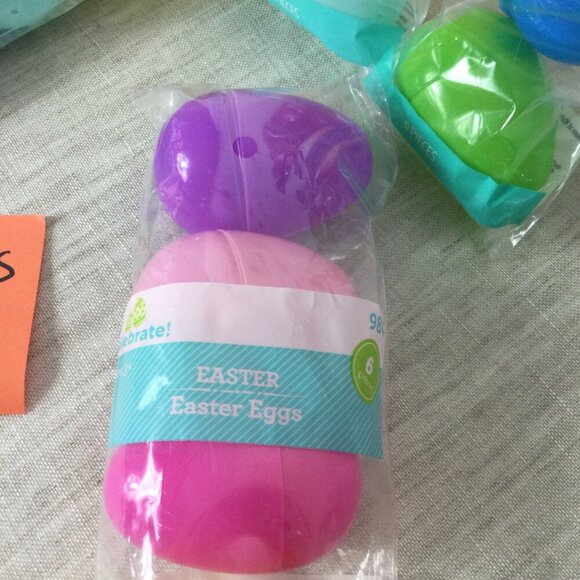 Lot of 4 Way to Celebrate Colorful Reusable Fillable Easter Eggs 6 Count Each - Picture 3 of 5